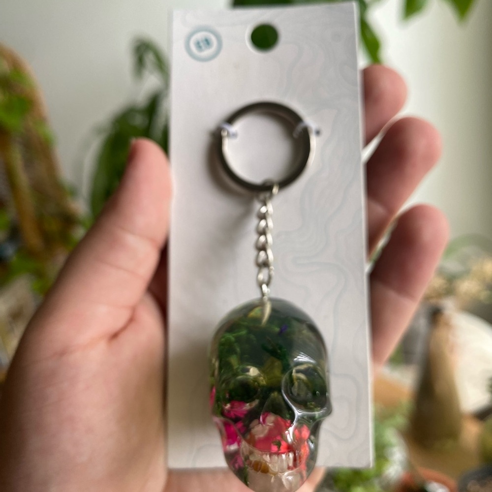 Earthbound Skull Keychain